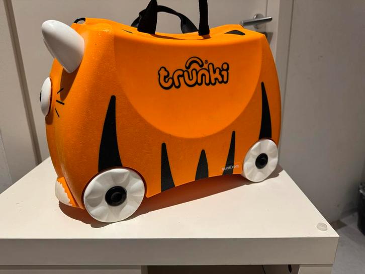Trunki Kinderkoffer - Oranje Tijger, Sieraden, Tassen en Uiterlijk, Koffers, Gebruikt, Hard kunststof, Minder dan 50 cm, Minder dan 35 cm