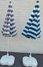 Nette standparasols met vulbare voet, Tuin en Terras, Parasols, Ophalen of Verzenden, Gebruikt, Minder dan 1 meter, Parasolvoet