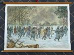 Naar het concentratiekamp, januari 1945, Antiek en Kunst, Antiek | Schoolplaten, Ophalen of Verzenden, Geschiedenis
