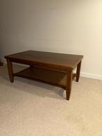 Donker Eiken Salontafel, Huis en Inrichting, Tafels | Salontafels, Ophalen, Gebruikt, 100 tot 150 cm, Eikenhout