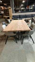 Tafel massief acaciahout direct leverbaar, Nieuw, Vijf, Zes of meer stoelen, Ophalen of Verzenden, Hout