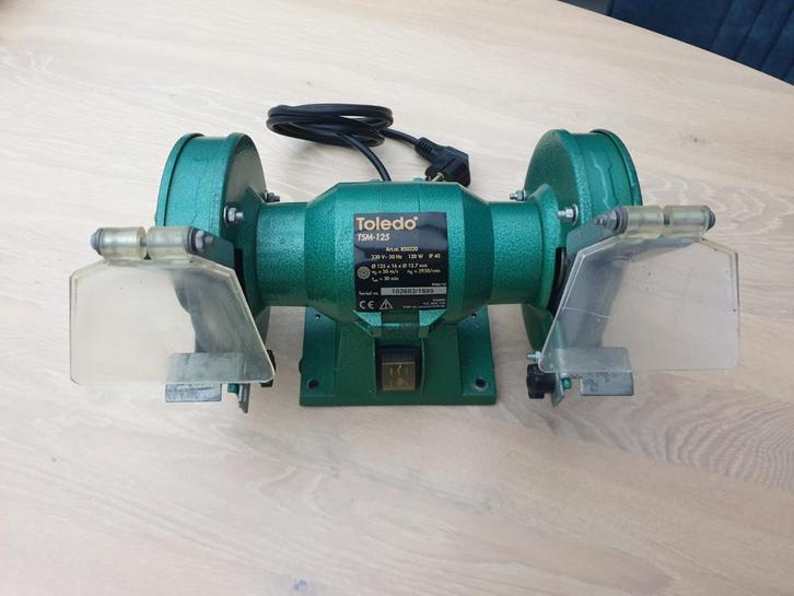 Toledo TSM-125 Werkbankslijpmachine, Doe-het-zelf en Verbouw, Gereedschap | Slijpmachines, Gebruikt, Werkbankslijpmachine, Minder dan 700 watt