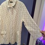 AnneClaire mooi vest wit/zand print drukknopen 48-50 48312, ., Wit, Maat 46/48 (XL) of groter, Ophalen of Verzenden