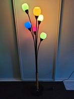 staande lamp met 6 witte glazen kelken retro sixties fifties, Ophalen, Gebruikt, Amerikaanse retro fifties sixties vintage design jaren 50 / 60