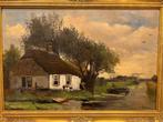 Schilderij C. Dijkman Landschap Gouden Lijst, Ophalen