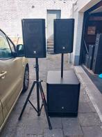 Zeer krachtige aktieve 18 inch combo  set1800watt, Subwoofer, Zo goed als nieuw, 120 watt of meer, Ophalen