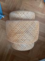 IKEA SINNERLIG Hanglamp Bamboe 50cm, Ophalen, Rond, 50 tot 100 cm, Zo goed als nieuw