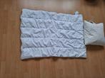 Te koop dekbedje met kussen, Gebruikt, Jongetje of Meisje, Wit, Ophalen of Verzenden