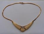 Vintage Trifari ketting, Verzenden, Gebruikt, Goud, Overige materialen