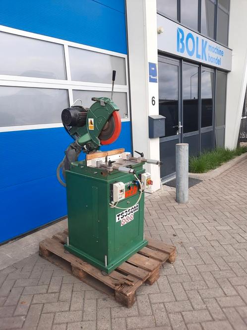 STB TS350M Aluminium Cirkelzaagmachine 2x45graden/kantelbaar, Doe-het-zelf en Verbouw, Gereedschap | Zaagmachines, Gebruikt, Afkortzaag