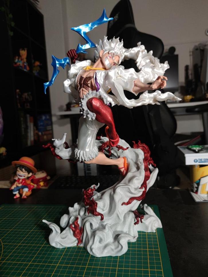 Luffy One Piece 3D Geprint Beeld - Uniek!, Kinderen en Baby's, Speelgoed | Actiefiguren, Zo goed als nieuw, Ophalen of Verzenden