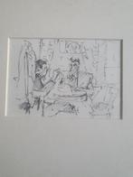 tekening inkt Zakenlunch Vera Jongejan, Antiek en Kunst, Ophalen