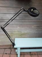 Vintage luxo loeplamp vergrootglaslamp met verlichting, Loeplamp, Ophalen of Verzenden, Zo goed als nieuw