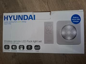 Hyundai Lighting – Oplaadbare LED Lampjes – 4 stuks – Wit beschikbaar voor biedingen