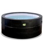 EXIT Leather Premium spa 4- 6 personen zwart., Tuin en Terras, Bubbelbaden en Hottubs, Ophalen, Zo goed als nieuw, Grondzeil, Vast