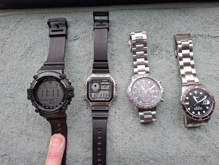 Collectie horloge,s  Fossil, lorus en Casio, Sieraden, Tassen en Uiterlijk, Horloges | Heren, Gebruikt, Ophalen of Verzenden