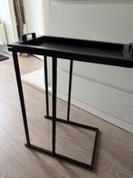 Action Zwarte bijzettafel met handvatten, Minder dan 55 cm, Metaal of Aluminium, Zo goed als nieuw, Rechthoekig