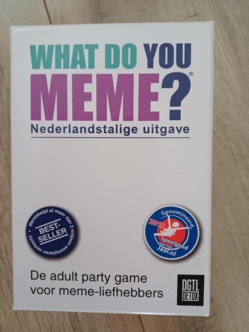 What do you meme? Nederlandstalige uitgave, Hobby en Vrije tijd, Gezelschapsspellen | Kaartspellen, Nieuw, Ophalen of Verzenden
