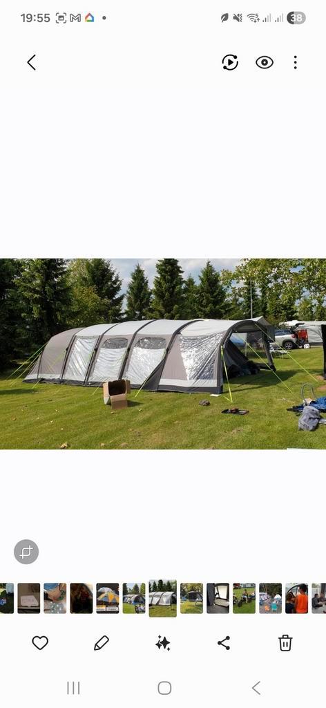 8-pers tent, Katoen stof, perfecte staat met GRATIS luifel, Caravans en Kamperen, Tenten, Ophalen of Verzenden