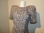 Elisabetta Franchi stylvolle top power shoulders It 42, Zwart, Zo goed als nieuw, Korte mouw, Maat 36 (S)