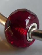 Trollbeads DONKER RODE PRISMA, Gebruikt, -, Verzenden, -