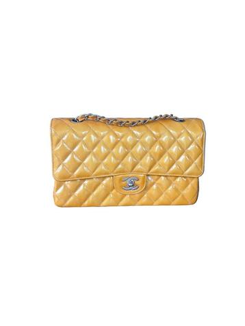 Vintage Chanel Classic Flap Bag Medium – Yellow beschikbaar voor biedingen