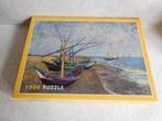 Puzzel 1000 st. Boats at St. Marie de la Mer Vincent v. Gogh, Ophalen of Verzenden, 500 t/m 1500 stukjes, Legpuzzel, Zo goed als nieuw