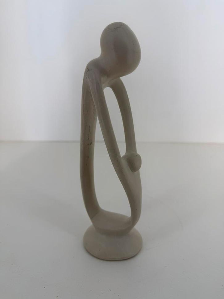 Abstract beeld ouder & kind – 22 cm, Verzamelen, Beelden en Beeldjes, Gebruikt, Mens, Ophalen of Verzenden