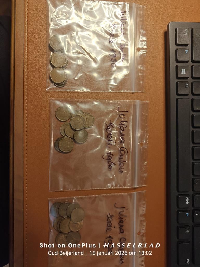 Juliana centen Collectie Jaren '50, '60, '70, Postzegels en Munten, Ophalen of Verzenden, Koningin Juliana, 1 cent, Losse munt