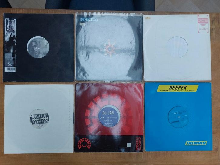 6 x house jaren 90, Cd's en Dvd's, Vinyl | Dance en House, Gebruikt, 12 inch, Ophalen of Verzenden