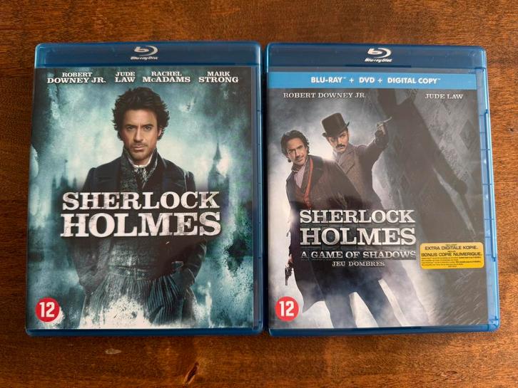 Blu Ray Sherlock Holmes + Sherlock Holmes A Game Of Shadows, Cd's en Dvd's, Blu-ray, Zo goed als nieuw, Ophalen of Verzenden
