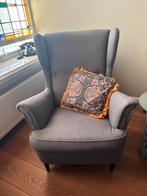 fauteuil met voetenbankje van IKEA strandmon, Minder dan 75 cm, Gebruikt, Stof, 50 tot 75 cm
