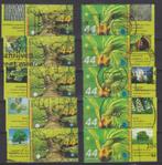 lentebomen (2493/4) met alle tabs cpl, gest, Ophalen of Verzenden, Na 1940, Gestempeld