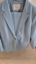 Caffe Curve lichtblauw damespak, Ophalen, Zo goed als nieuw, Maat 46/48 (XL) of groter, Blauw
