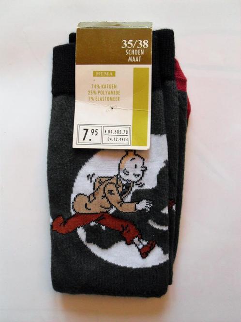 Kuifje Sokken Tintin, Verzamelen, Stripfiguren, Zo goed als nieuw, Kleding, Kuifje, Ophalen of Verzenden