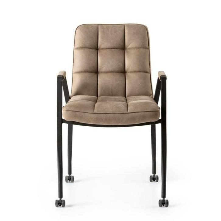 Te koop eetkamerstoelen van Maxfurn, Huis en Inrichting, Stoelen, Nieuw, Vijf, Zes of meer stoelen, Metaal, Stof, Overige kleuren