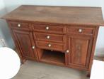 Vintage houten dressoir, Ophalen, Gebruikt, 100 tot 150 cm, Met deur(en)