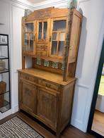 Art Deco / Art Nouveau buffetkast – vintage kast met tegels, Ophalen, Gebruikt, 100 tot 150 cm, 200 cm of meer