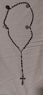 rozenkrans zeer oud zilver met bedels zie fotos, Sieraden, Tassen en Uiterlijk, Kettingen, Met hanger, Ophalen of Verzenden, Zo goed als nieuw