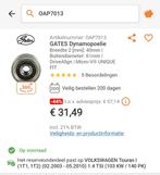 Gates OAP7013 Dynamo Vrijloop Pouli VW Touran, Ophalen of Verzenden, Nieuw, Volkswagen