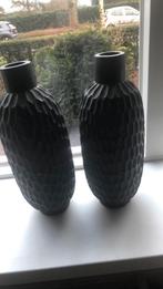 Vazen zwart/grijs, Minder dan 50 cm, Gebruikt, Ophalen of Verzenden, Zwart