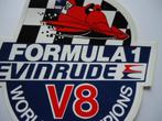 sticker EVINRUDE POWERBOAT F1 formula 1 V8 Worldchampion, Verzamelen, Verzenden