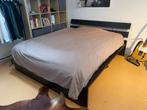 IKEA Malm met matras 160x200 ️, Ophalen, Gebruikt, Zwart, Tweepersoons