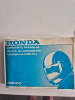 Instructie boekje Honda CB 500, Motoren, Ophalen of Verzenden, Honda