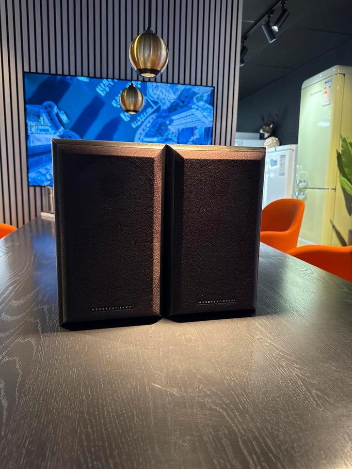 Mordaunt Short MS 902 Boekenplank Luidsprekers, Audio, Tv en Foto, Luidsprekers, Gebruikt, Front, Rear of Stereo speakers, 60 tot 120 watt