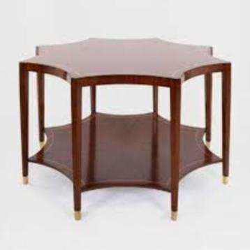 Jansen Furniture Tafel – Mahoniehout | 140 x 140 x 90 cm beschikbaar voor biedingen