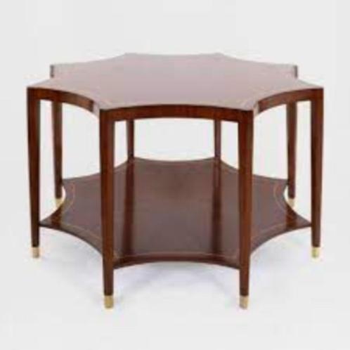 Jansen Furniture Tafel – Mahoniehout | 140 x 140 x 90 cm, Huis en Inrichting, Tafels | Eettafels, Nieuw, 50 tot 100 cm, 100 tot 150 cm