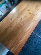 Houten 6 persoons eettafel 209 cm, Ophalen, Gebruikt, Teakhout, 200 cm of meer
