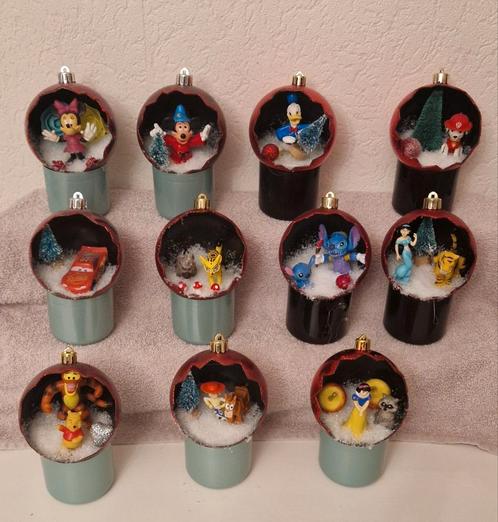 11x kerstballen met o.a prinsessen. Minnie.mickey.donald.toy, Diversen, Kerst, Ophalen of Verzenden