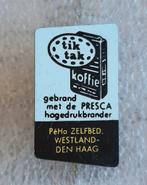 Speldje, PéHa, TIK TAK PRESCA KOFFIE, WESTLAND, DEN HAAG, Verzamelen, Speldjes, Pins en Buttons, Verzenden, Gebruikt, Overige onderwerpen